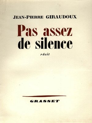 cover image of Pas assez de silence
